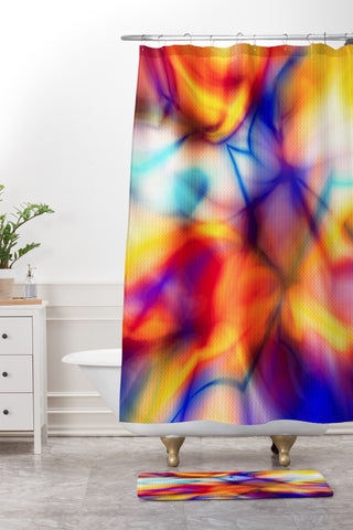 Viviana Gonzalez Textures Abstract 21 Shower Curtain And Mat