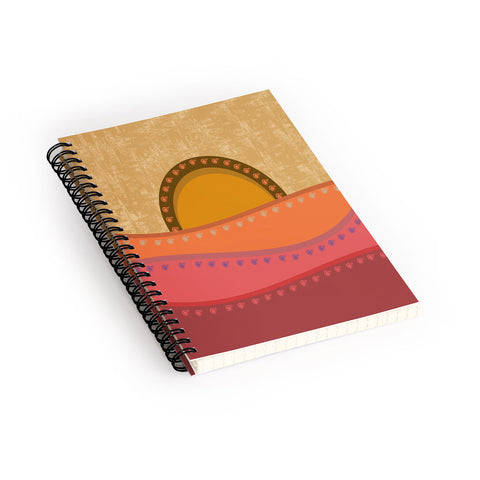 Viviana Gonzalez Textures Abstract 27 Spiral Notebook