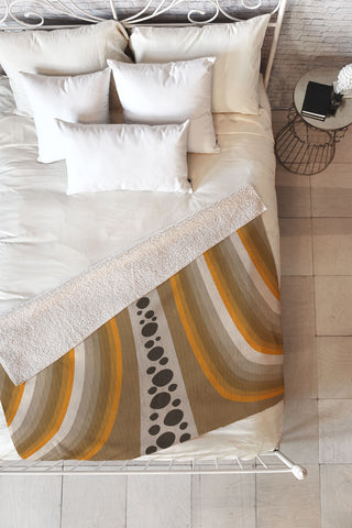 Viviana Gonzalez Textures Abstract 4 Fleece Throw Blanket