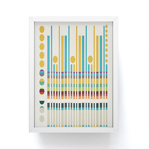 Viviana Gonzalez Textures Abstract 5 Framed Mini Art Print