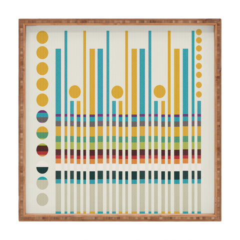 Viviana Gonzalez Textures Abstract 5 Square Tray