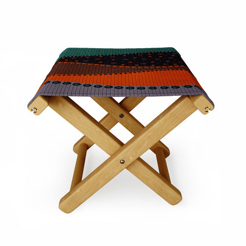 Viviana Gonzalez Textures Abstract 6 Folding Stool