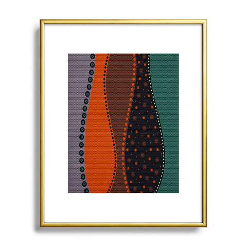 Viviana Gonzalez Textures Abstract 6 Metal Framed Art Print