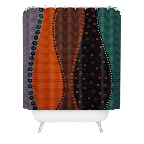 Viviana Gonzalez Textures Abstract 6 Shower Curtain