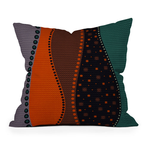 Viviana Gonzalez Textures Abstract 6 Throw Pillow