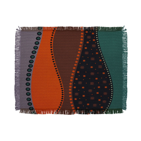 Viviana Gonzalez Textures Abstract 6 Throw Blanket
