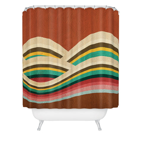 Viviana Gonzalez Textures Abstract 7 Shower Curtain