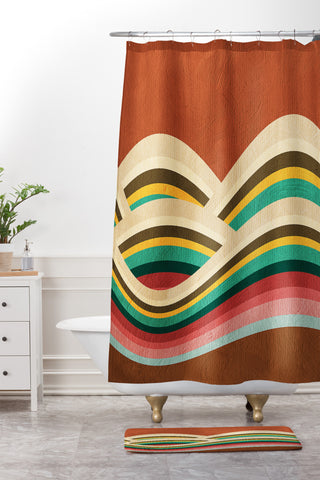 Viviana Gonzalez Textures Abstract 7 Shower Curtain And Mat