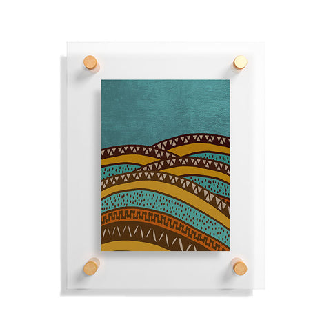 Viviana Gonzalez Textures Abstract 9 Floating Acrylic Print