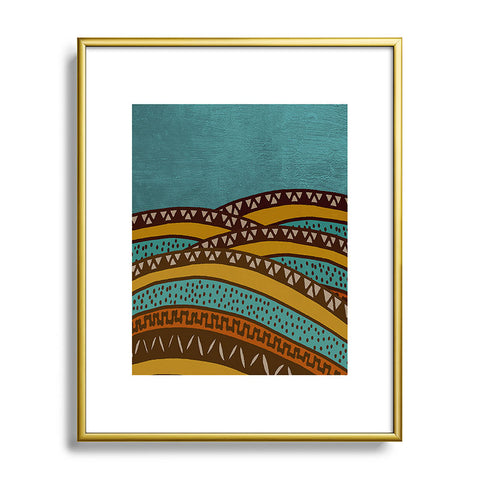 Viviana Gonzalez Textures Abstract 9 Metal Framed Art Print