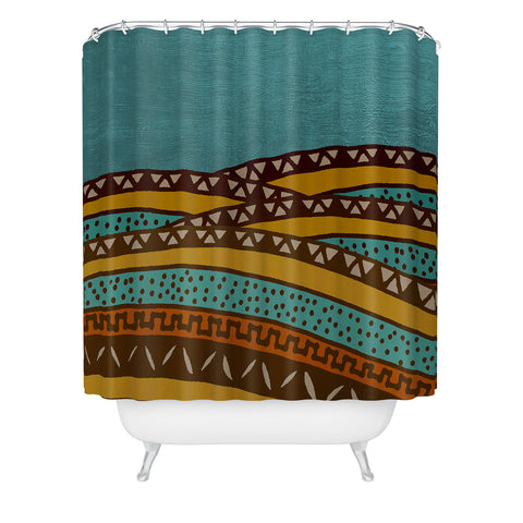 Viviana Gonzalez Textures Abstract 9 Shower Curtain