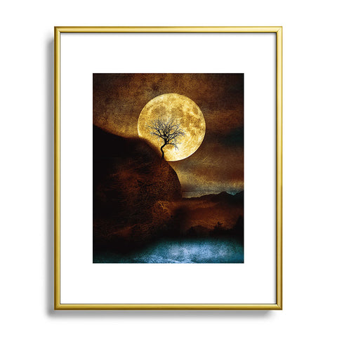 Viviana Gonzalez The Moon and the Tree Metal Framed Art Print