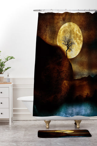 Viviana Gonzalez The Moon and the Tree Shower Curtain And Mat