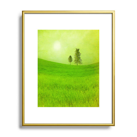 Viviana Gonzalez Trees And Shinning Field I Metal Framed Art Print