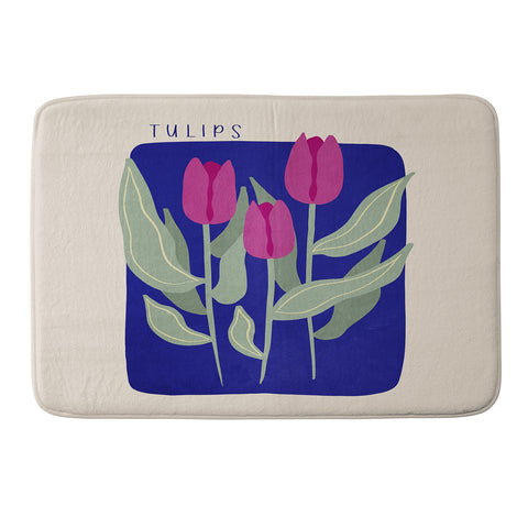 Viviana Gonzalez Tulips 03 Memory Foam Bath Mat