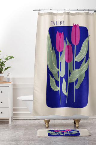 Viviana Gonzalez Tulips 03 Shower Curtain And Mat
