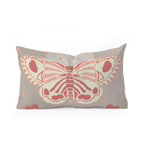 Viviana Gonzalez Vintage Butterfly 02 Oblong Throw Pillow