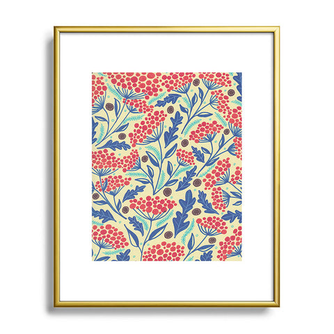 Viviana Gonzalez Vintage Floral I Metal Framed Art Print