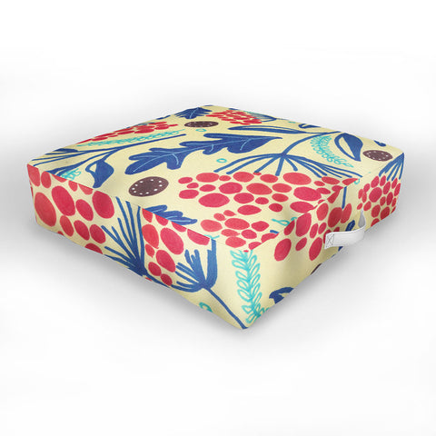Viviana Gonzalez Vintage Floral I Outdoor Floor Cushion