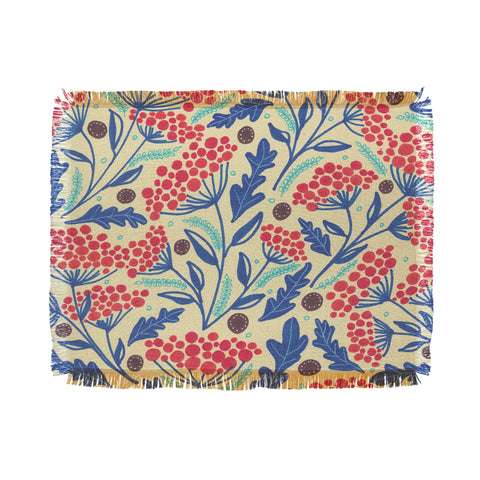 Viviana Gonzalez Vintage Floral I Throw Blanket