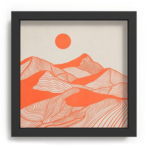 Viviana Gonzalez Vintage Mountains Line Art Recessed Framing Square