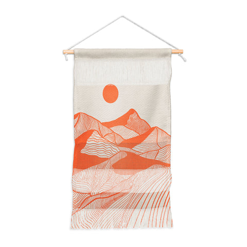 Viviana Gonzalez Vintage Mountains Line Art Wall Hanging Portrait