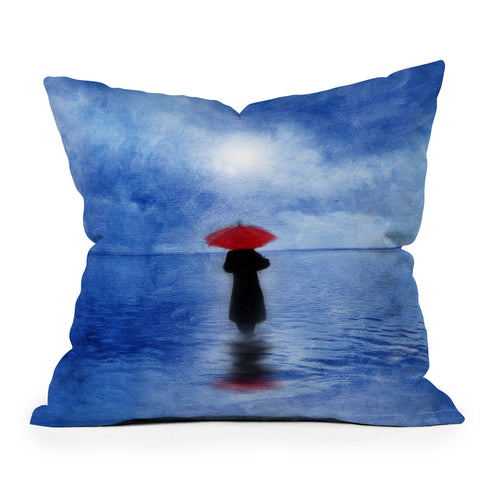 Viviana Gonzalez Waiting In The Sea Throw Pillow