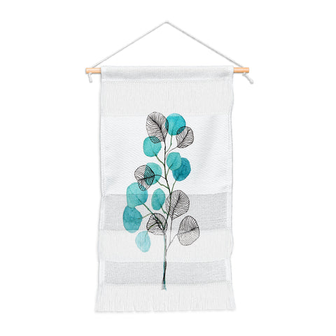 Viviana Gonzalez Watercolor ink leaves Wall Hanging Portrait