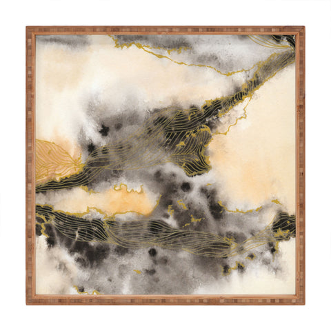 Viviana Gonzalez Watercolor love 4 Square Tray