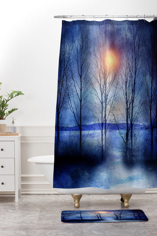 Viviana Gonzalez Winter Sonata Shower Curtain And Mat