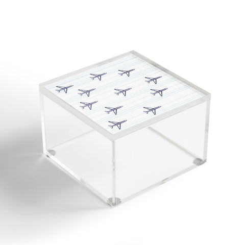 Vy La Airplanes And Stripes Acrylic Box