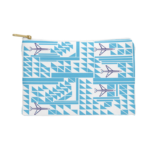Vy La Airplanes And Triangles Pouch