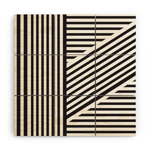 Vy La Black and White Everything Nice Wood Wall Mural