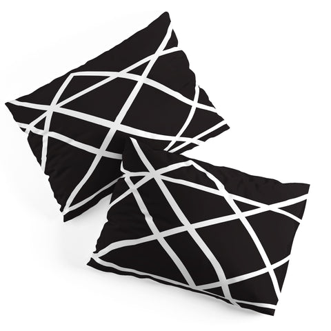 Vy La Black and White Lines Pillow Shams