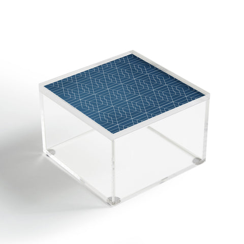 Vy La Blue Hex Acrylic Box