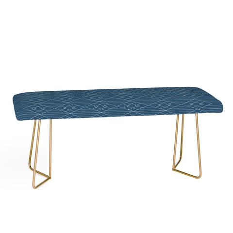 Vy La Blue Hex Bench