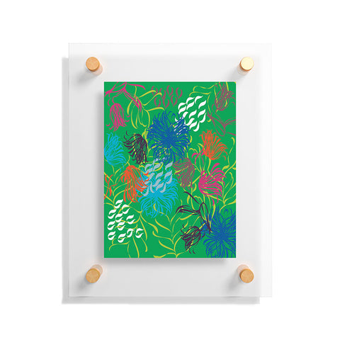 Vy La Bold Breezy Green Floating Acrylic Print