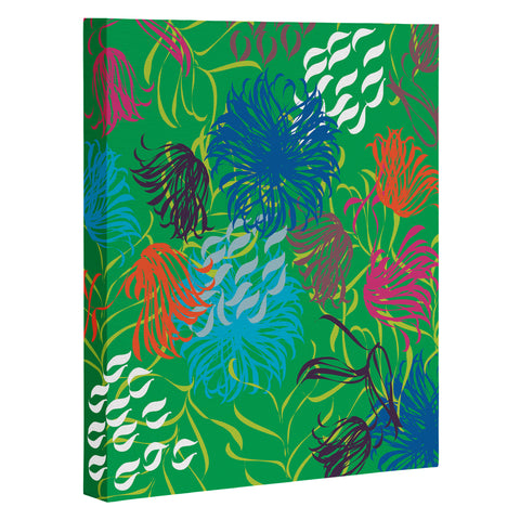 Vy La Bold Breezy Green Art Canvas