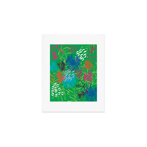 Vy La Bold Breezy Green Art Print