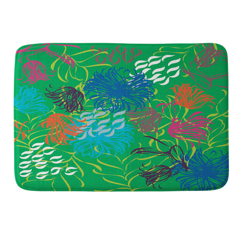 Vy La Bold Breezy Green Memory Foam Bath Mat