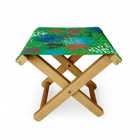 Vy La Bold Breezy Green Folding Stool