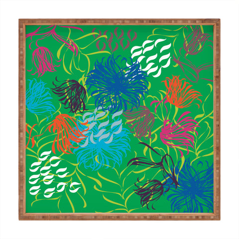 Vy La Bold Breezy Green Square Tray