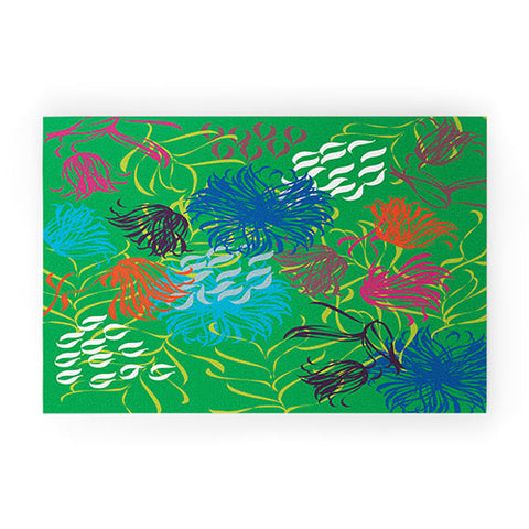 Vy La Bold Breezy Green Welcome Mat