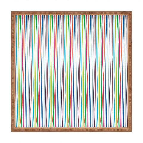 Vy La Bold Breezy Ribbons Square Tray