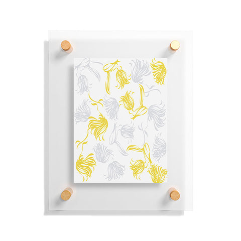 Vy La Bright Breezy Tulips Floating Acrylic Print