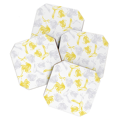 Vy La Bright Breezy Tulips Coaster Set