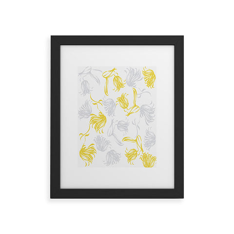 Vy La Bright Breezy Tulips Framed Art Print