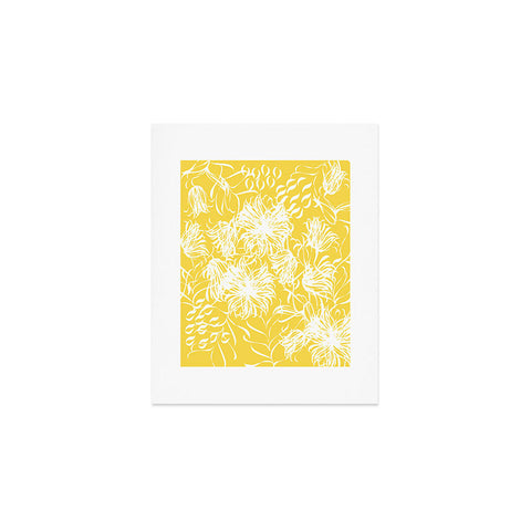 Vy La Bright Breezy Yellow Art Print