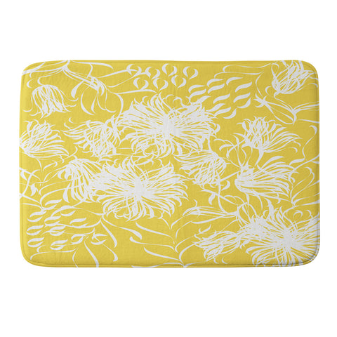 Vy La Bright Breezy Yellow Memory Foam Bath Mat