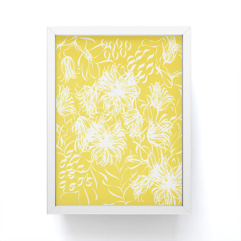 Vy La Bright Breezy Yellow Framed Mini Art Print